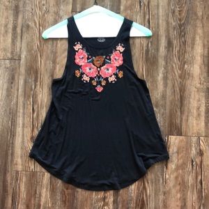 Embroidered Tank Top